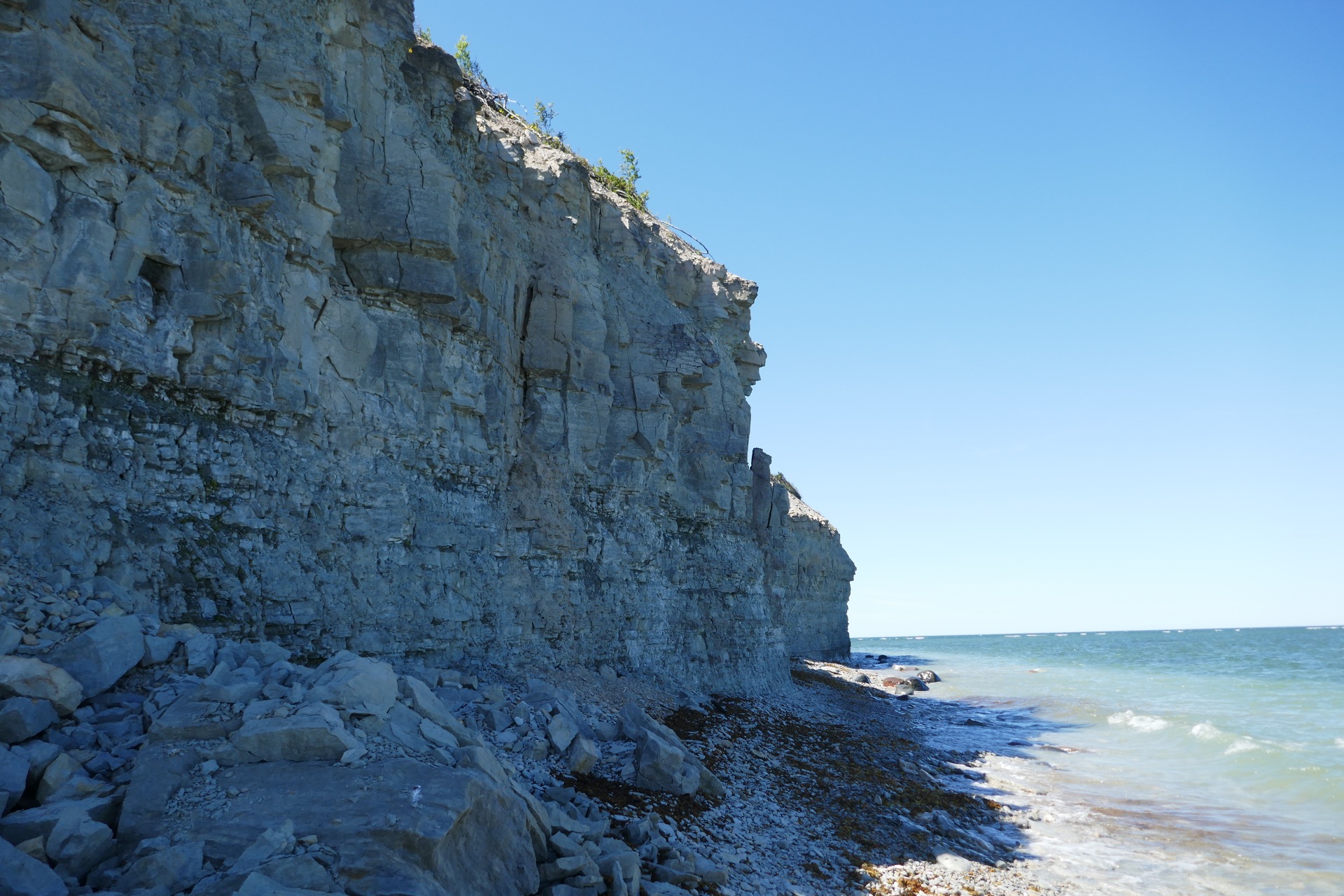 bílé útesy pangánské