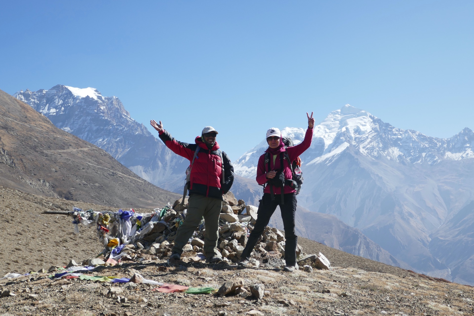 v sedle nad Muktinathem